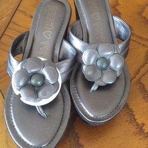 Authentic Grey Coach wedges